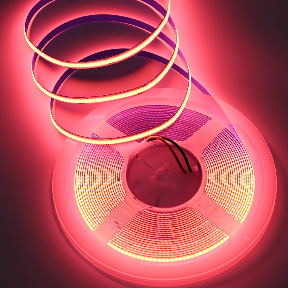 10m 9W/m Pink COB-LED strip - 24V DC, IP20, 320 LED/m