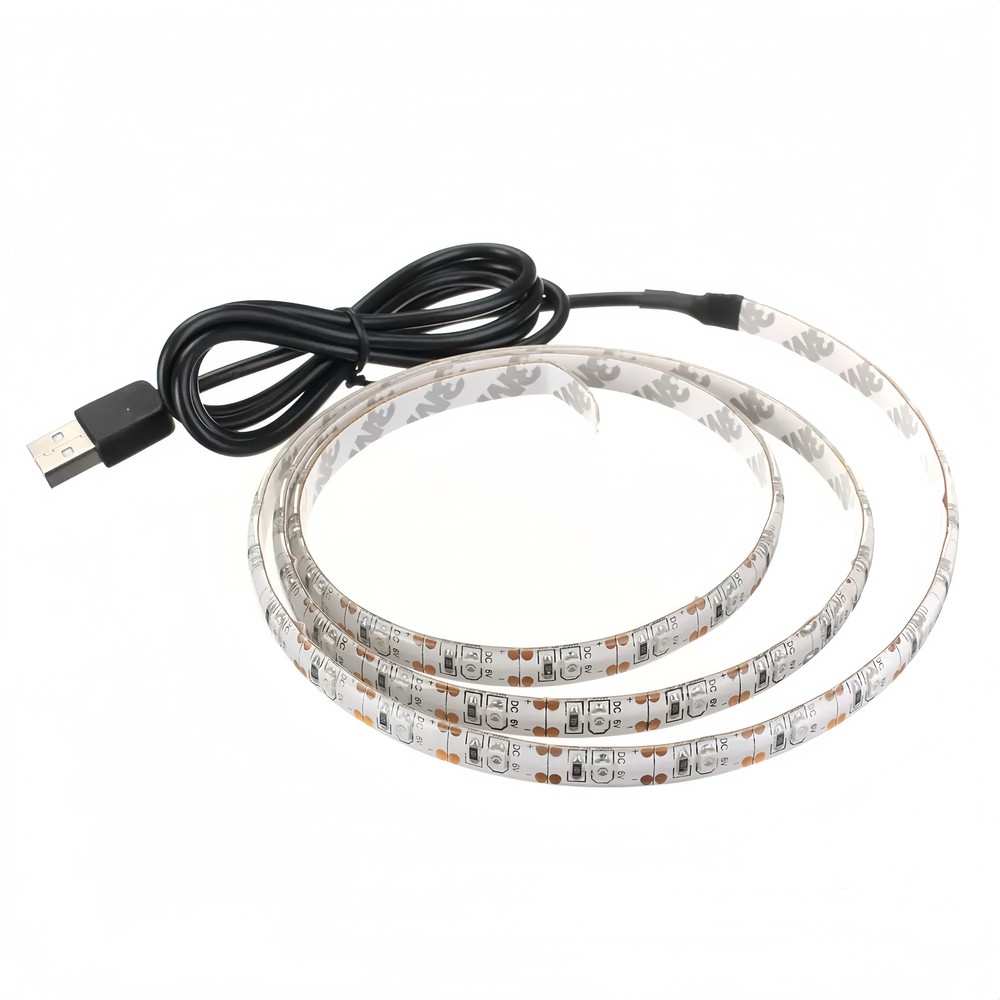 80cm USB LED strip til TV og PC - 60 LED pr. meter - Kulør : Kold