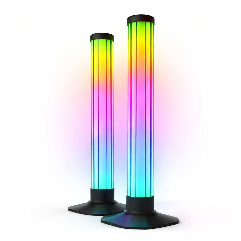 2 stk. RGBIC Ambient Light Bar - 33cm, Bluetooth, Effekt: 5W, Input: 5V USB