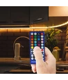 RGB+WW controller med fjernbetjening - Passer kun til RGB+WW strip, infrarød, 12V (96W), 24V (192W)