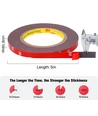 3M dobbeltklæbende tape 8mm - til strips, 5 meter rulle