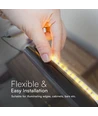 10W/m LED strip IC løbelys/running - 10m, løbelys, inkl kontroller, 120 LED pr. meter, 24V