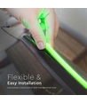 V-Tac Grøn 10W/m COB-LED strip - 5m, IP67, 320 LED pr. meter, 24V, COB LED