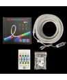 5m RGBIC Neon Flex komplet sæt 7x14 neonflex - USB, Bluetooth app, fjernbetjening