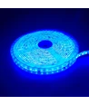 Blå 10W/m LED strip - 5m, 120 LED pr. meter, 24V, IP65