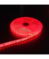 5m 10W/m Rød LED strip - 24V DC, IP65, 120 LED pr. meter