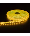 Gul 10W/m LED strip - 5m, 120 LED pr. meter, 24V, IP65