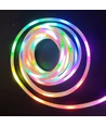 2,5m RGBIC Neon Flex komplet sæt - USB, Bluetooth app, fjernbetjening, inkl. montage, 7x15 neonflex