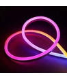 250cm RGBIC Neon Flex komplet sæt - USB, Bluetooth app, fjernbetjening, inkl. montage, 7x15 neonflex