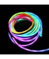 2,5m RGBIC Neon Flex komplet sæt - USB, Bluetooth app, fjernbetjening, inkl. montage, 7x15 neonflex