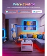 WiFi Smart LED TV bagbelysning - 4x0,5m, 28-knaps controller, 3-tast styringsboks