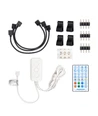 WiFi Smart LED TV bagbelysning - 4x0,5m, 28-knaps controller, 3-tast styringsboks