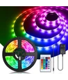 WiFi Smart LED TV bagbelysning - 4x0,5m, 28-knaps controller, 3-tast styringsboks