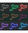 6x12 Neon LED strip - 1m, USB, ståltråd, RGB, 120 LED, 4,9W, IP65, med fjernbetjening
