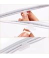 6x12 Neon LED strip - 1m, USB, ståltråd, RGB, 120 LED, 4,9W, IP65, med fjernbetjening