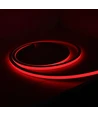 5m AnyCut Neon Flex 10x10 Rød LED strip - 8W/m, 12V, Ingen klippeafstand