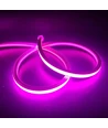5m AnyCut Neon Flex 10x10 Lilla/Pink LED strip - 8W/m, 12V, Ingen klippeafstand
