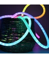5m RGBIC Neon flex slange, komplet sæt - Vævet reb, Bluetooth App, fjernbetjening, USB