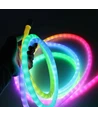 5m RGBIC Neon flex slange, komplet sæt - Vævet reb, Bluetooth App, fjernbetjening, USB