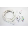 5m RGBIC Neon flex slange, komplet sæt - Vævet reb, Bluetooth App, fjernbetjening, USB