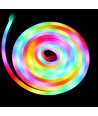 2,5m RGBIC Neon Flex komplet sæt - USB, Bluetooth app, fjernbetjening, inkl. montage, 7x15 neonflex