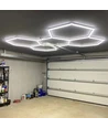 Hexagon LED 5 felter komplet sæt - RA95, 168W. inklusiv strømtilslutning