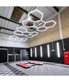 Hexagon LED 5 felter komplet sæt - RA95, 168W. inklusiv strømtilslutning