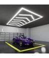 Lysgitter LED + ramme komplet sæt (Hexagon) - RA95, 384W, inklusiv strømtilslutning
