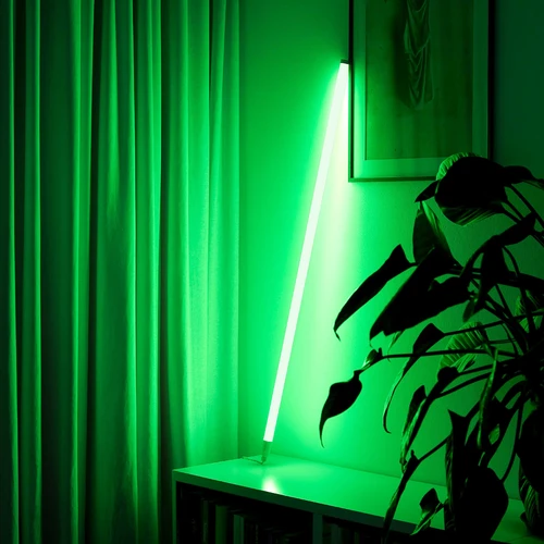 120cm Neon Tube LED Grøn - Designer rør, inkl. ledning