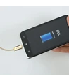 MicroUSB kabel 1m messingfarvet - Bomuldsstof, MicroUSB til USB-A