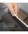 10m (2x5m) RGB strip sæt  - inkl. fjernbetjening og strømforsyning, 4,8W/m, IP20