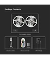10m 4,8W/m RGB strip sæt - 12V DC, IP20, Inkl. fjernbetjening og strømforsyning (2x5m)