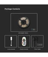 5m 15W/m RGB+CCT LED strip sæt - 12V DC, IP65, 90 LED pr. meter, Wifi og fjernbetjening