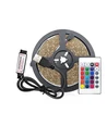 1m USB RGB LED strip til TV og PC - Inkl. controller og fjernbetjening, 60 LED pr. meter