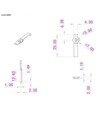 20 stk. klare monteringsklips til LED strip - 12mm, passer til IP20 strips