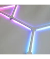 Hexa-Light RGBIC komplet sæt - 6 lysskinner, vægmonteret, Bluetooth app, USB