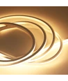5m AnyCut Neon Flex 10x10 Varm hvid LED strip - 7,5W/m, 12V, Ingen klippeafstand