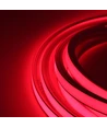 5m AnyCut Neon Flex 10x10 Rød LED strip - 8W/m, 12V, Ingen klippeafstand