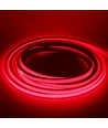 5m AnyCut Neon Flex 10x10 Rød LED strip - 8W/m, 12V, Ingen klippeafstand