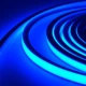 5m AnyCut Neon Flex 10x10 Blå LED strip - 8W/m, 12V, Ingen klippeafstand