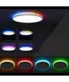 CCT loftlampe med RGBIC backlight - Ø30cm, 39W, Tuya, inkl. fjernbetjening