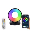 Cirkel RGBIC lampe - 18x15cm, Bluetooth, 5V USB
