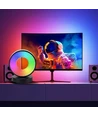 Cirkel RGBIC lampe - 18x15cm, Bluetooth, 5V USB
