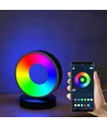 Cirkel RGBIC lampe - 18x15cm, Bluetooth, 5V USB