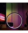 Slim Cirkel RGBIC lampe - Hvid, Ø30cm, Bluetooth, 5V USB
