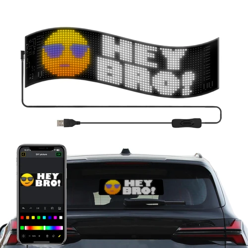 Pixel matrix panel 32x128 - Bluetooth, 5V USB
