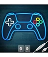 Controller neon skilt  gamepad, LED lys - Stor model 39x27 cm, perfekt til gaming værelse