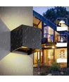 LEDlife RGB+CCT CUBIC 6W væglampe - Zigbee, sort, firkantet, op/ned, justerbar, inde / ude, IP65, inkl. lyskilde