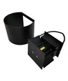 6W Væglampe - IP65, Rund, RGB + CCT Tuya, Sort, Op/ned, Justerbar, Inde / ude, Inkl. lyskilde