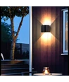 LEDlife RGB+CCT 6W væglampe - Tuya, sort, rund, op/ned, justerbar, inde / ude, IP65, inkl. lyskilde